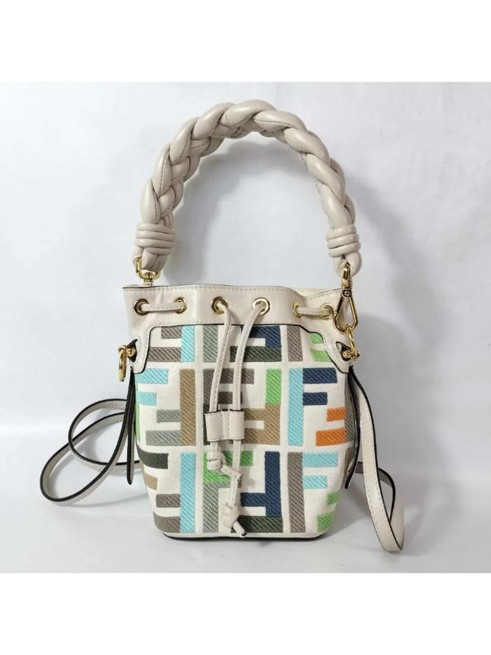 Fendi Montresor Zucca Pattern 2-Way Bucket Bag